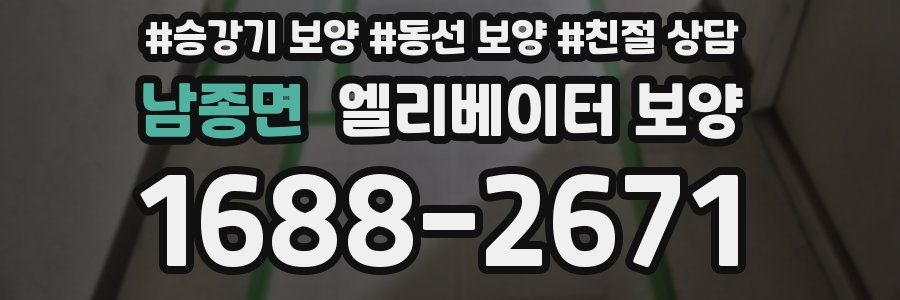 남종면 엘리베이터 보양