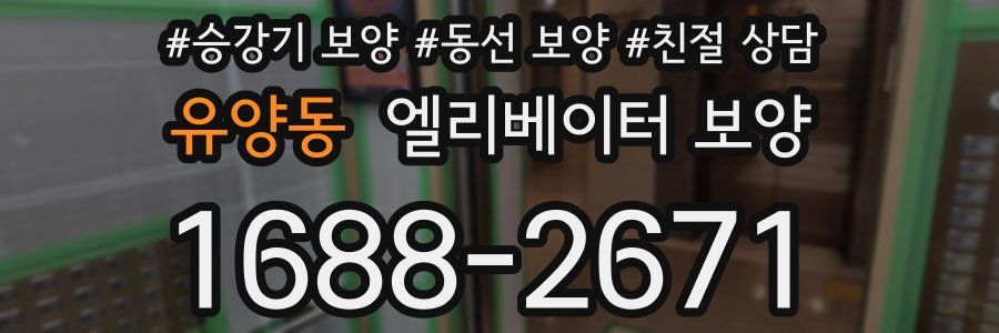 유양동 엘리베이터 보양