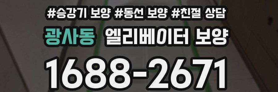광사동 엘리베이터 보양