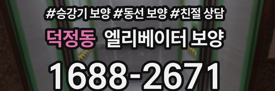 덕정동 엘리베이터 보양