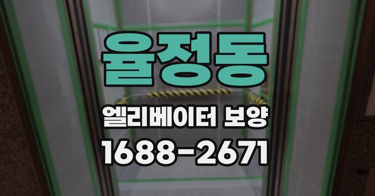 율정동 엘리베이터 보양
