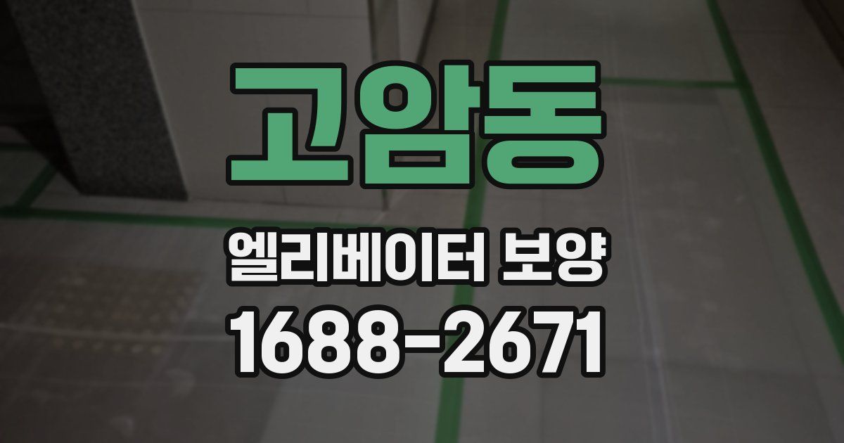 고암동 엘리베이터 보양