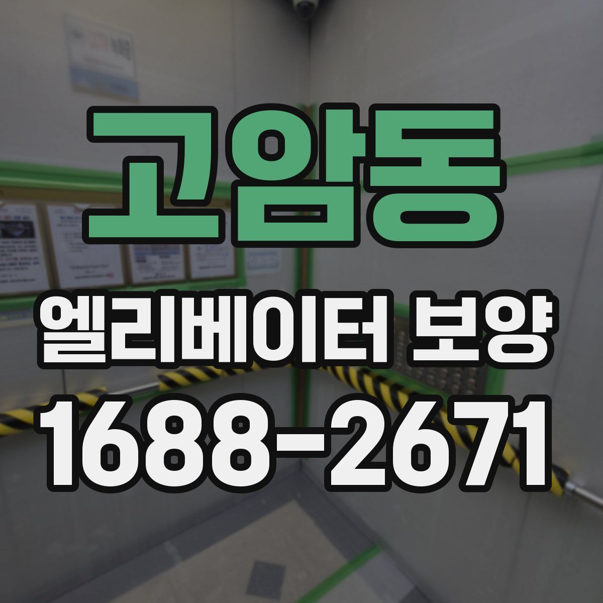 고암동 엘리베이터 보양