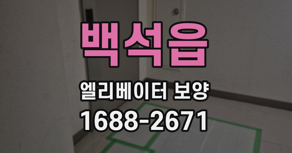 백석읍 엘리베이터 보양