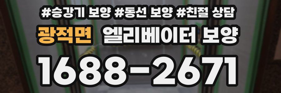 광적면 엘리베이터 보양