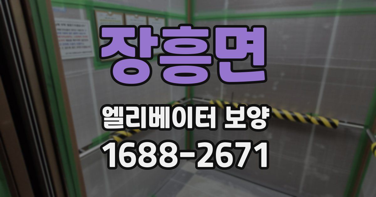 장흥면 엘리베이터 보양