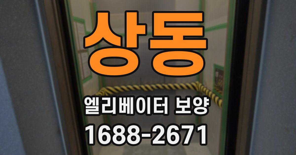 상동 엘리베이터 보양