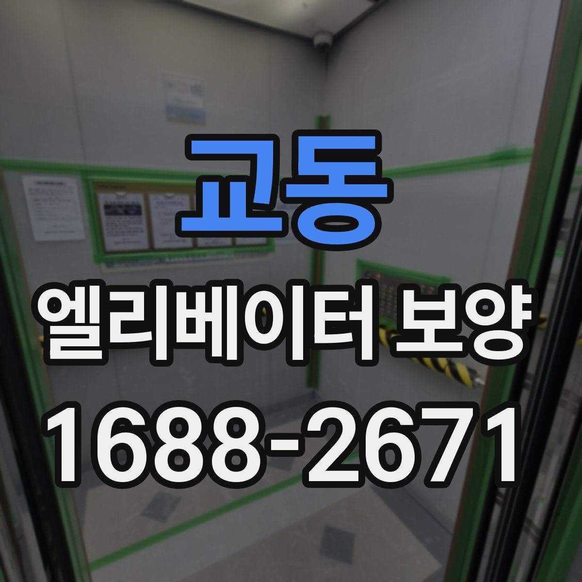 교동 엘리베이터 보양 작업에 적합한 시기와 조건