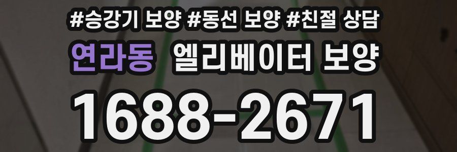 연라동 엘리베이터 보양