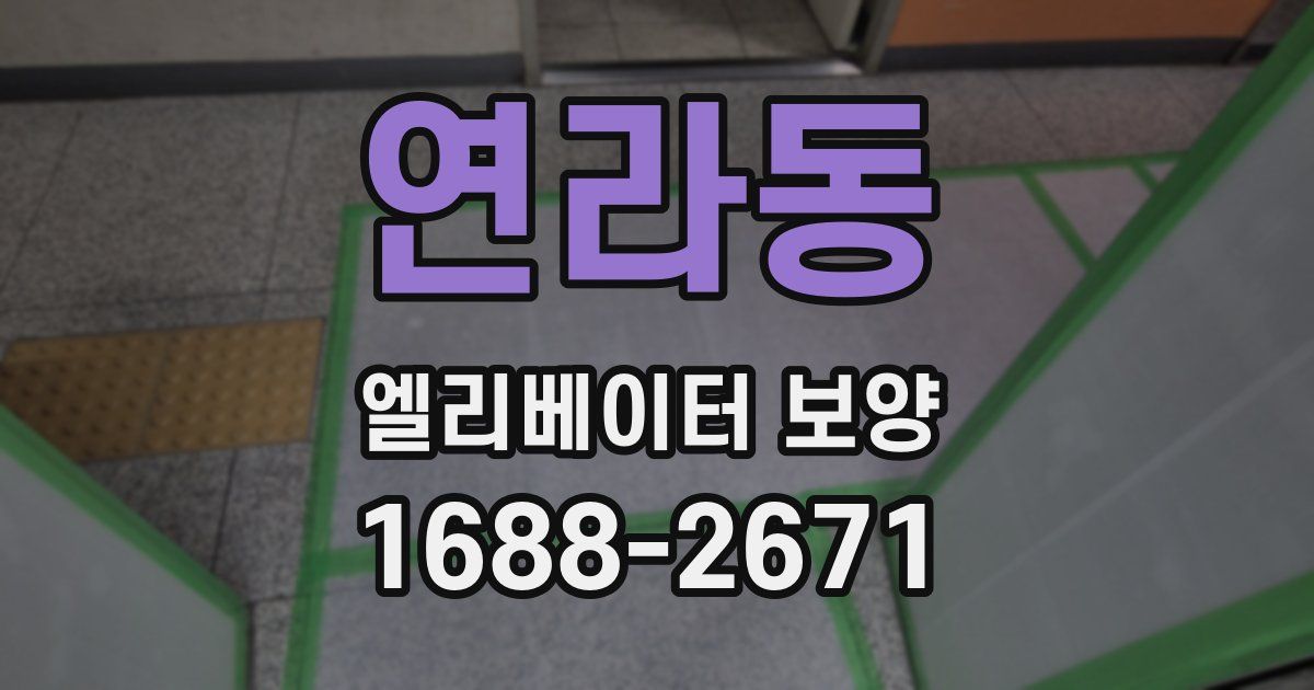 연라동 엘리베이터 보양