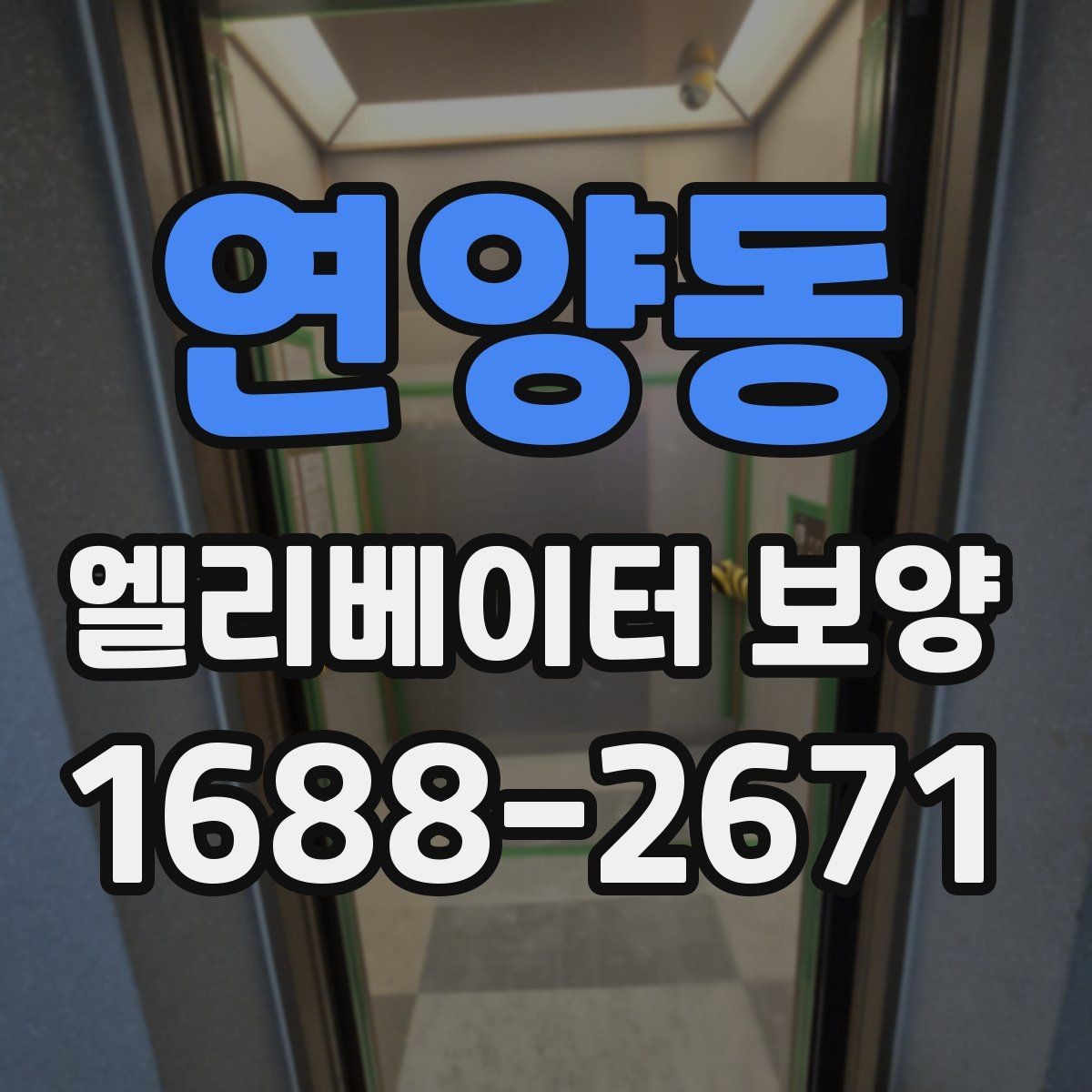 연양동 엘리베이터 보양 시 먼저 확인할 기준