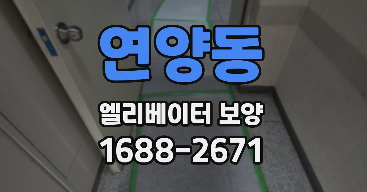 연양동 엘리베이터 보양