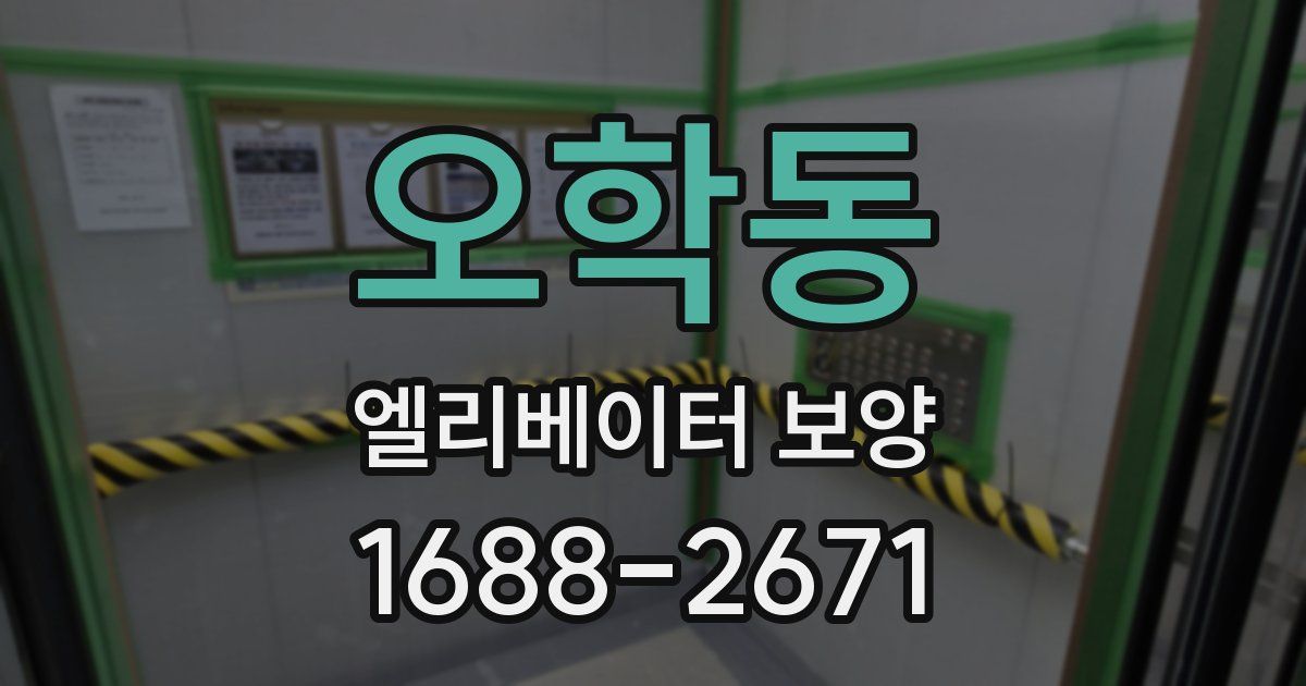 오학동 엘리베이터 보양