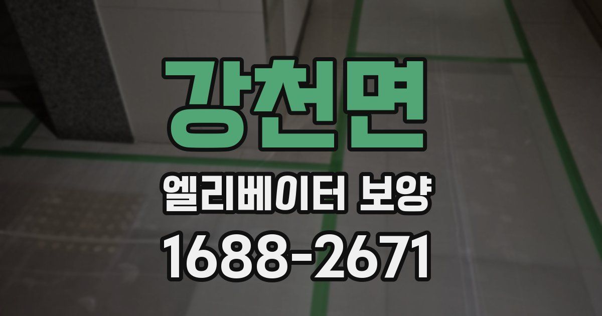 강천면 엘리베이터 보양