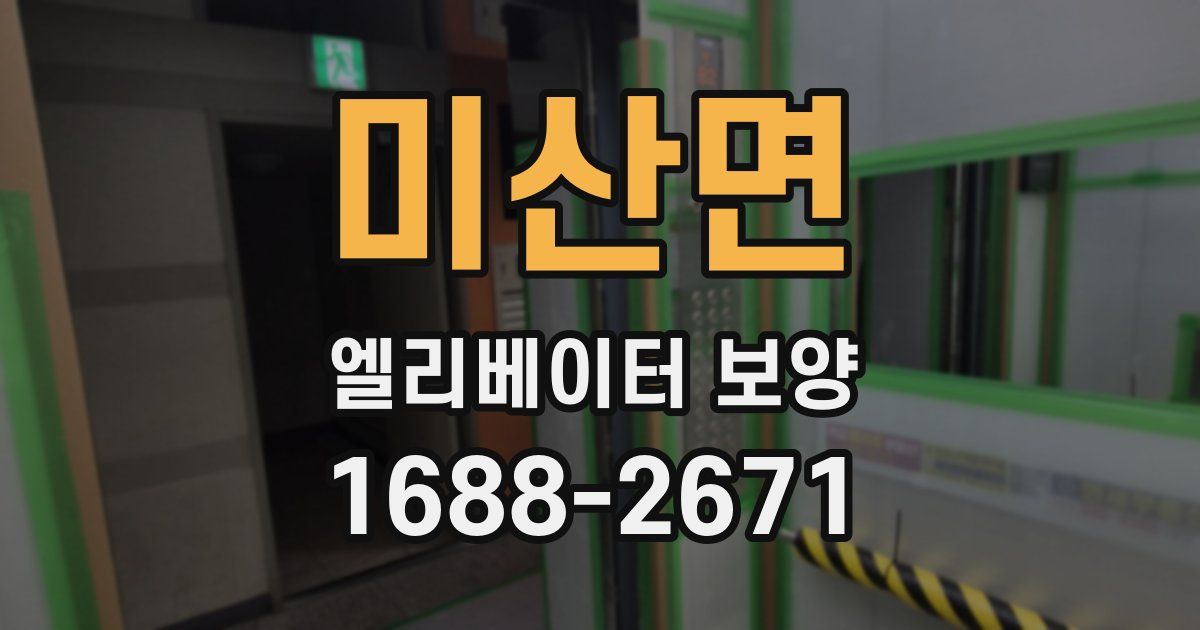 미산면 엘리베이터 보양