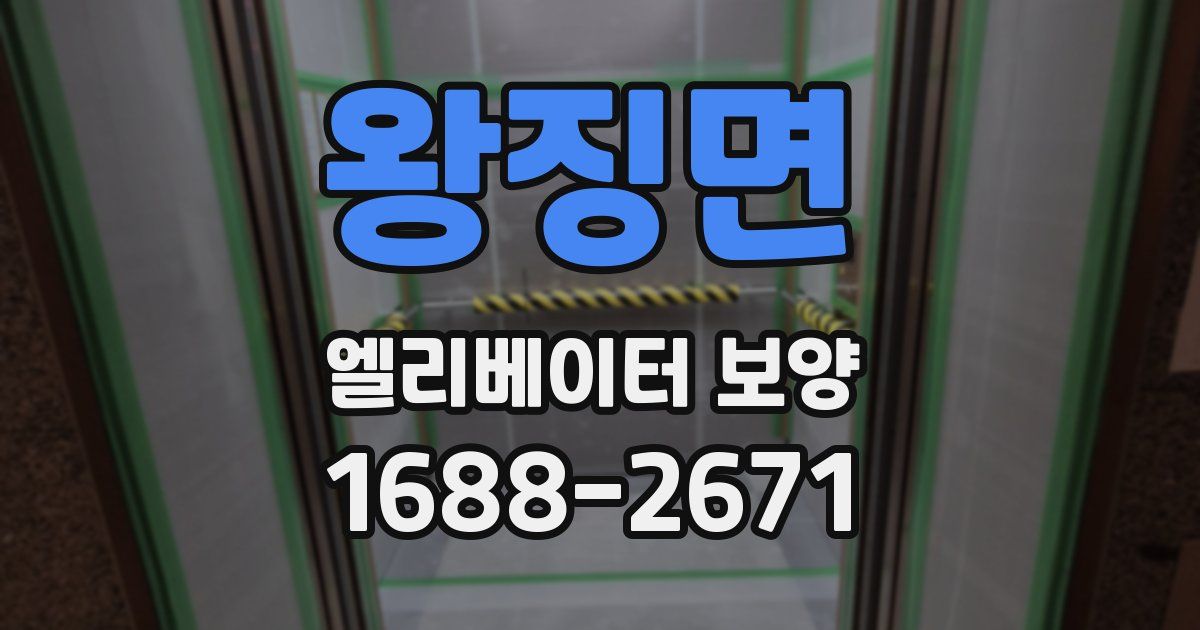 왕징면 엘리베이터 보양