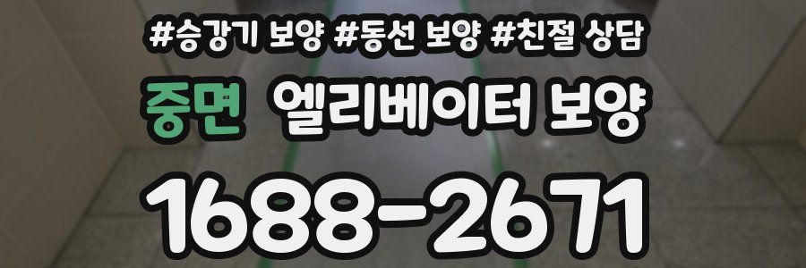중면 엘리베이터 보양