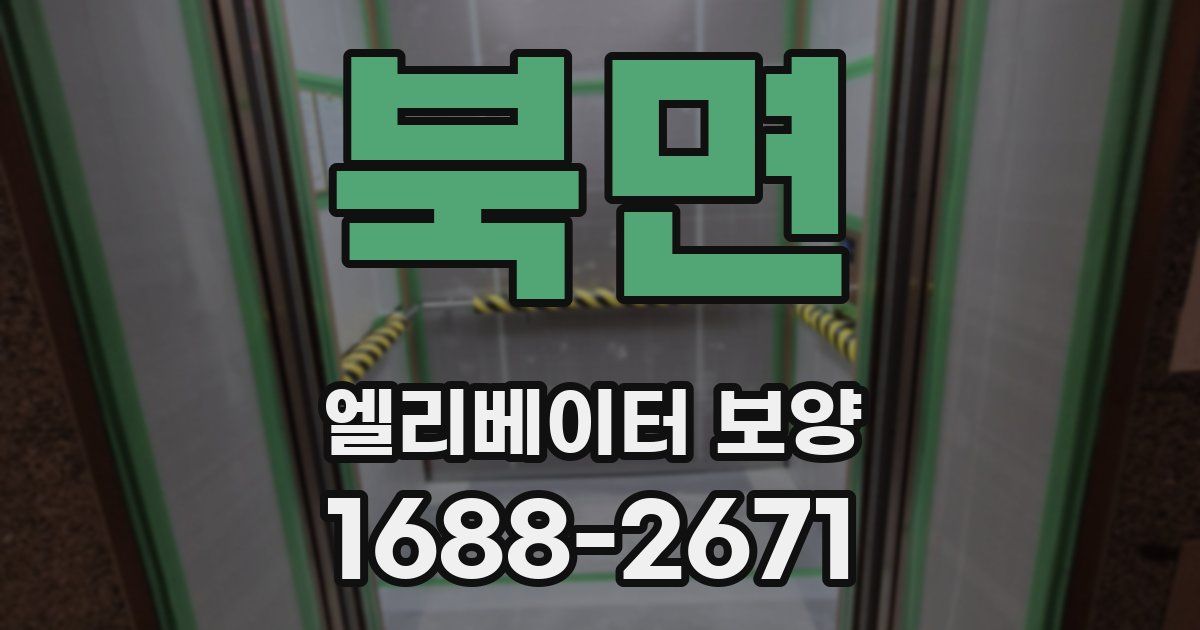 북면 엘리베이터 보양