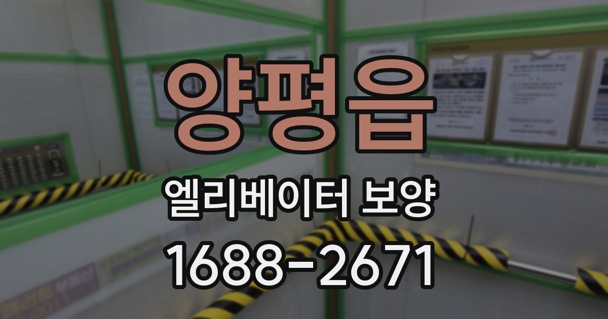 양평읍 엘리베이터 보양