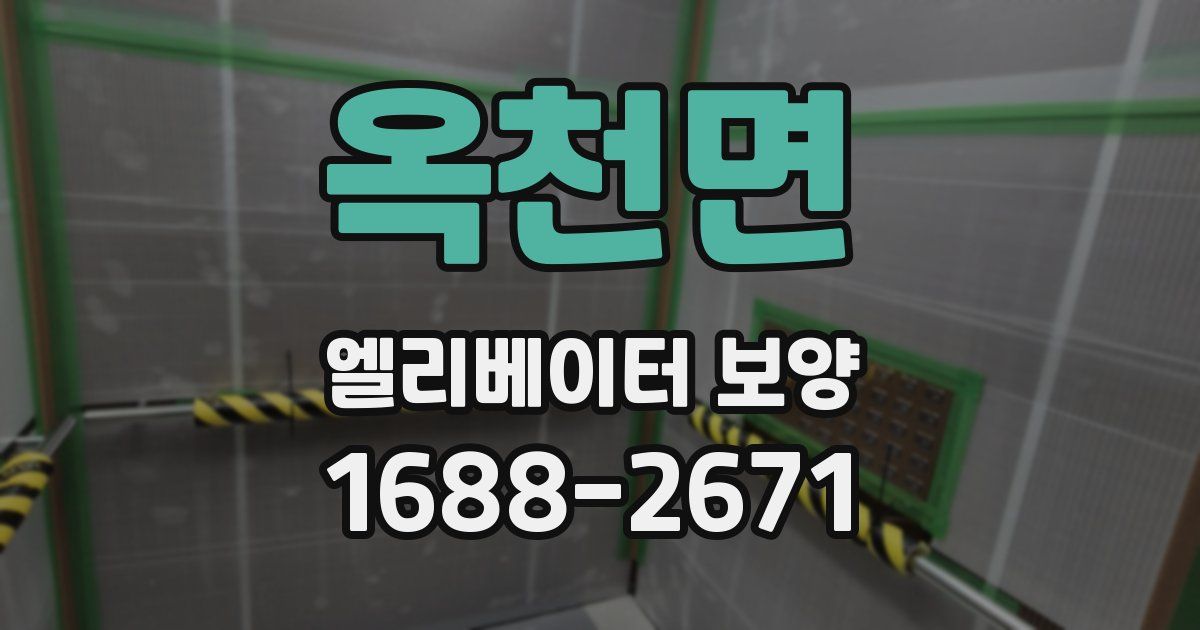 옥천면 엘리베이터 보양