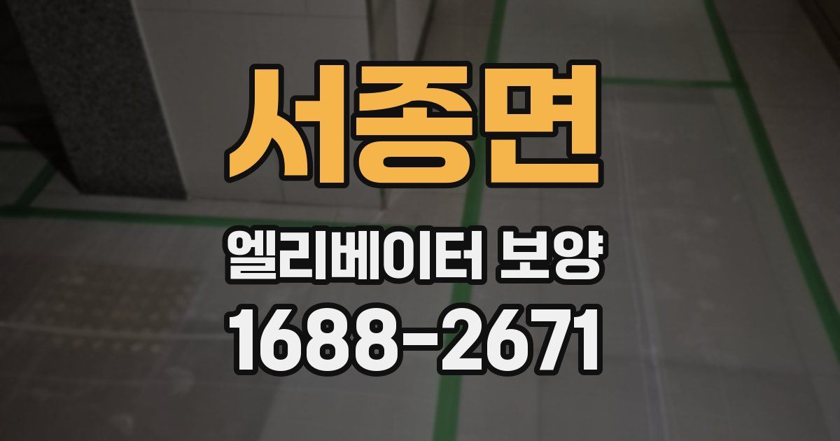 서종면 엘리베이터 보양