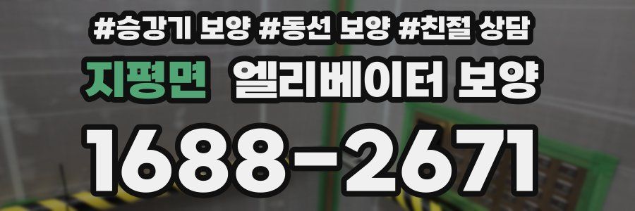 지평면 엘리베이터 보양
