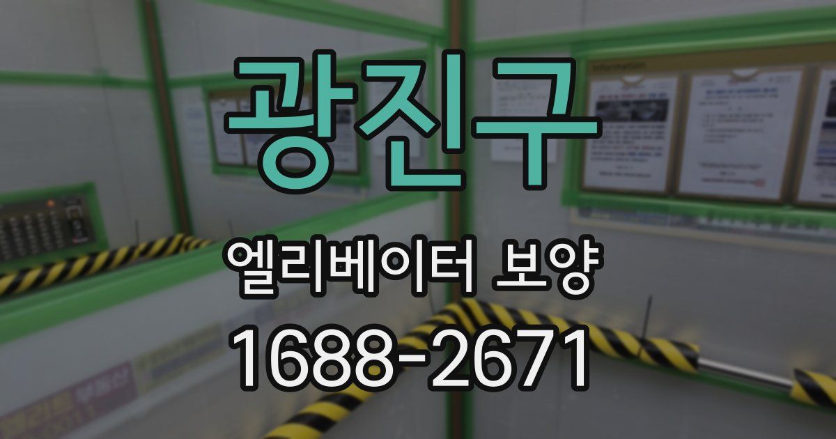광진구 엘리베이터 보양