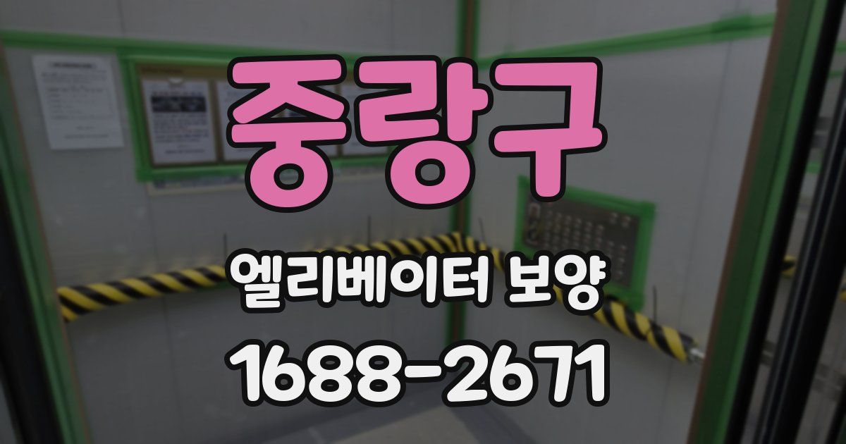 중랑구 엘리베이터 보양