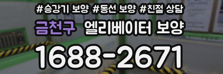 금천구 엘리베이터 보양