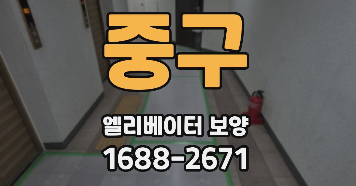 중구 엘리베이터 보양