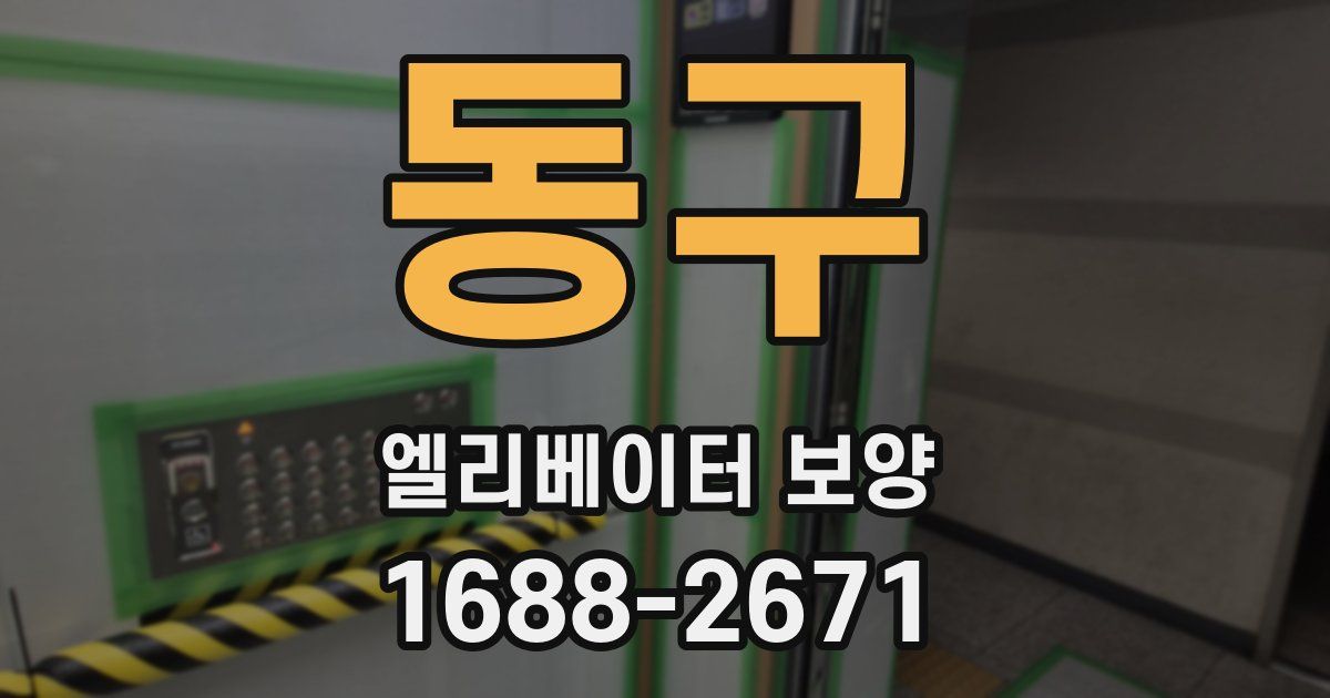 동구 엘리베이터 보양