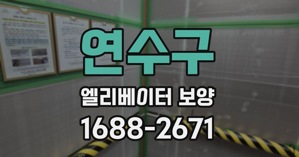 연수구 엘리베이터 보양