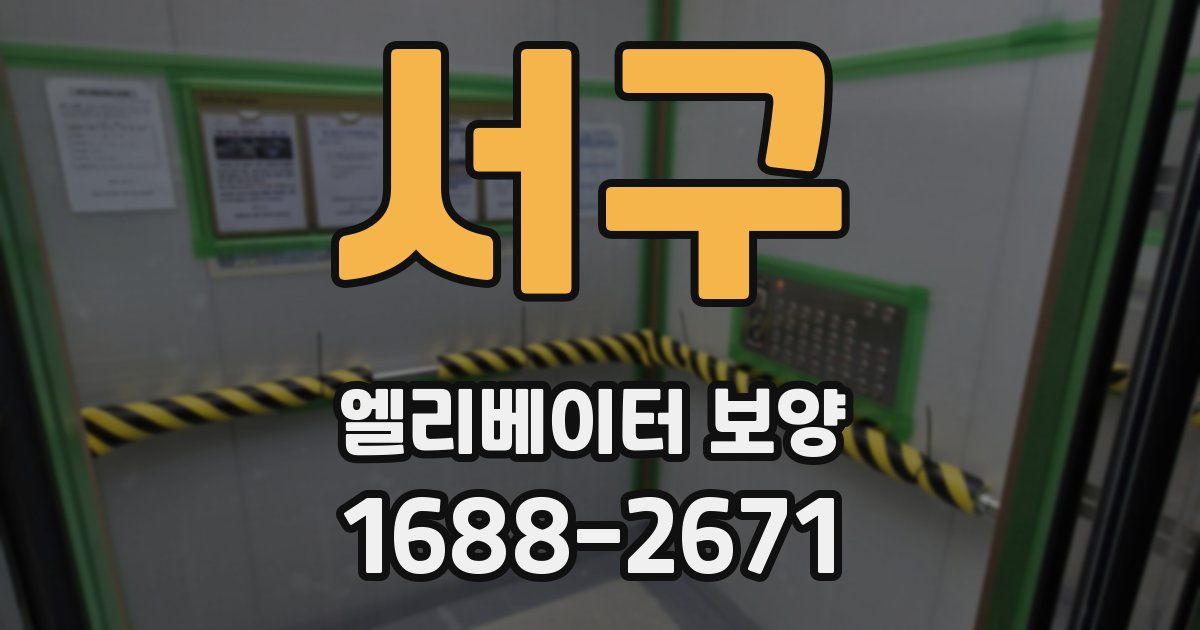 서구 엘리베이터 보양