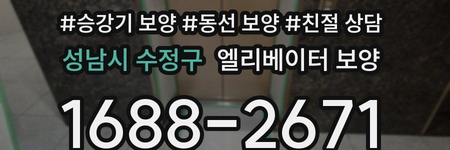 성남시 수정구 엘리베이터 보양