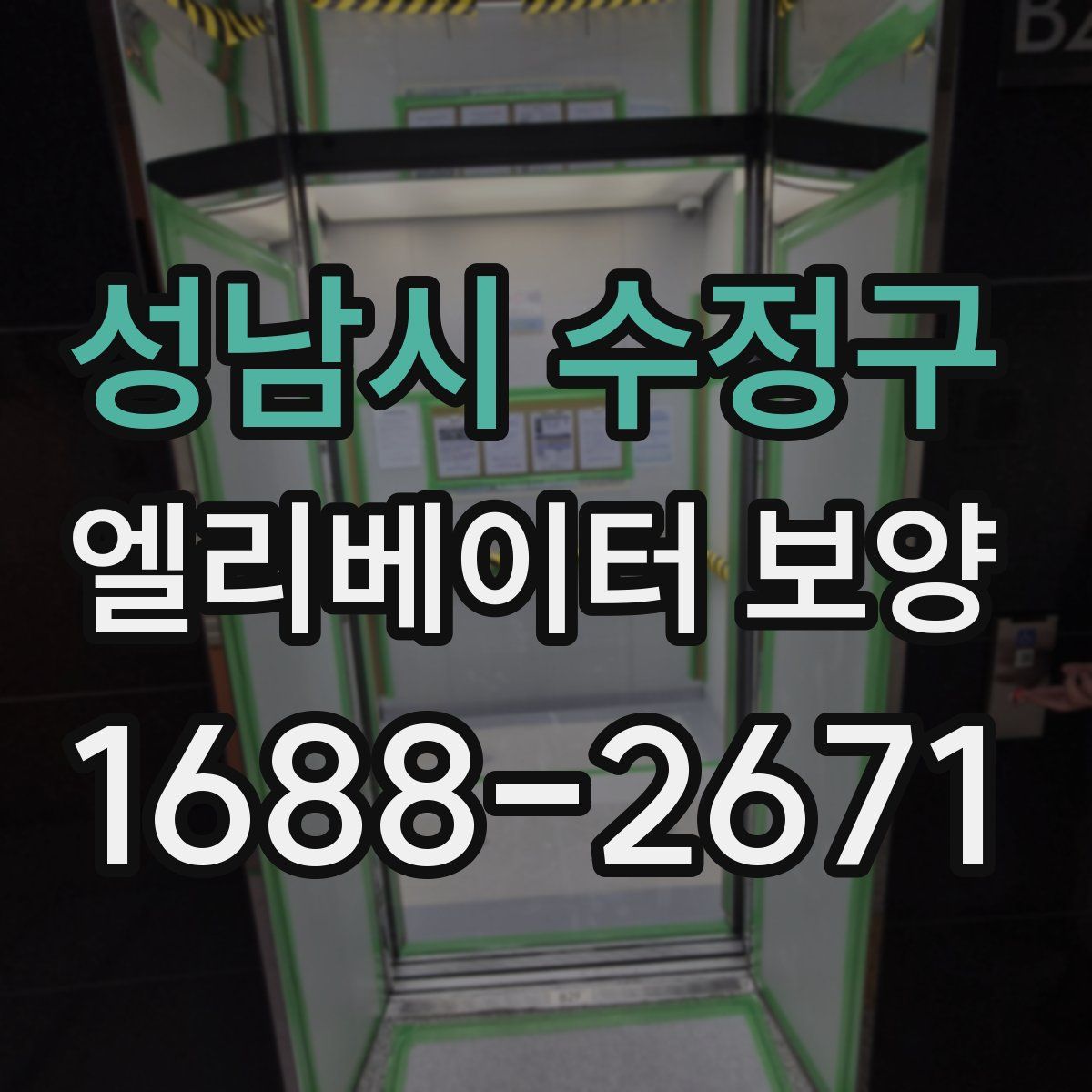 성남시 수정구 엘리베이터 보양