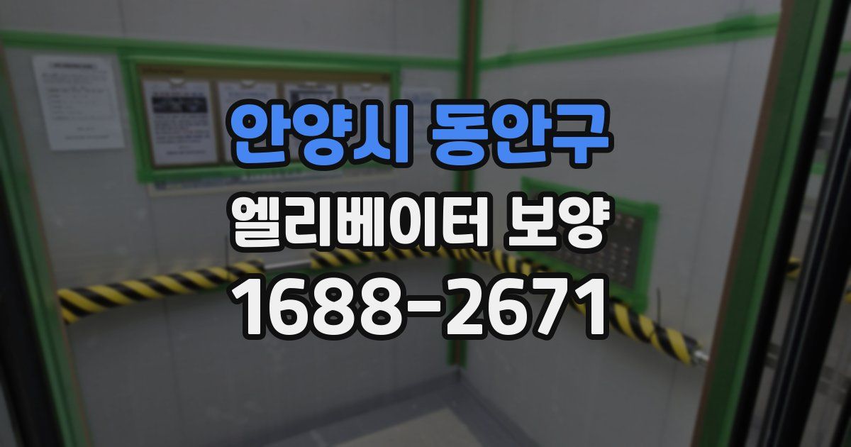 안양시 동안구 엘리베이터 보양
