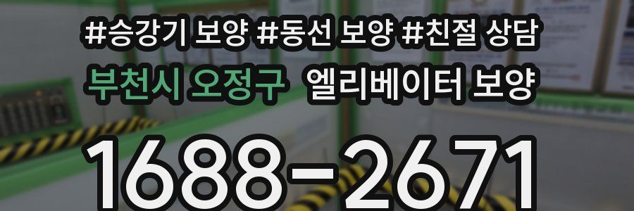 부천시 오정구 엘리베이터 보양