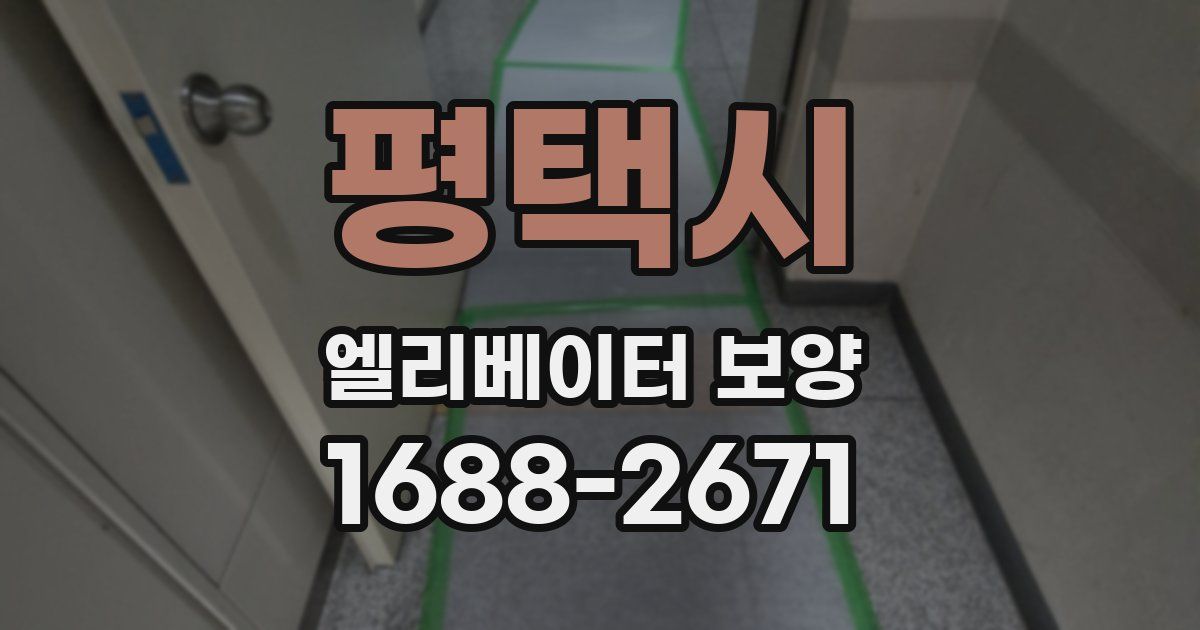 평택시 엘리베이터 보양