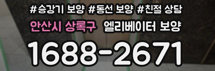 안산시 상록구 엘리베이터 보양