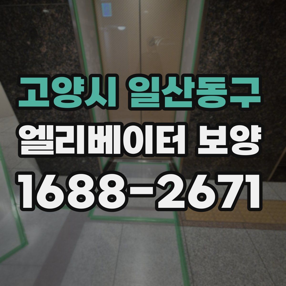 고양시 일산동구 엘리베이터 보양 시 소음과 먼지를 줄이는 방법
