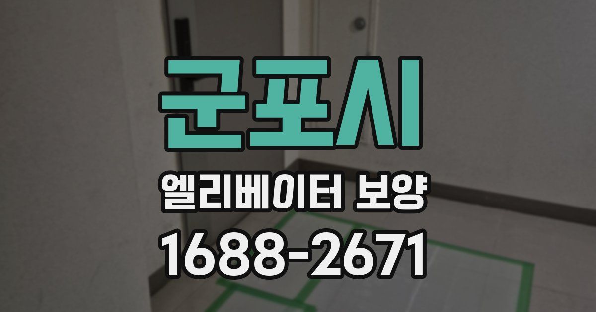 군포시 엘리베이터 보양