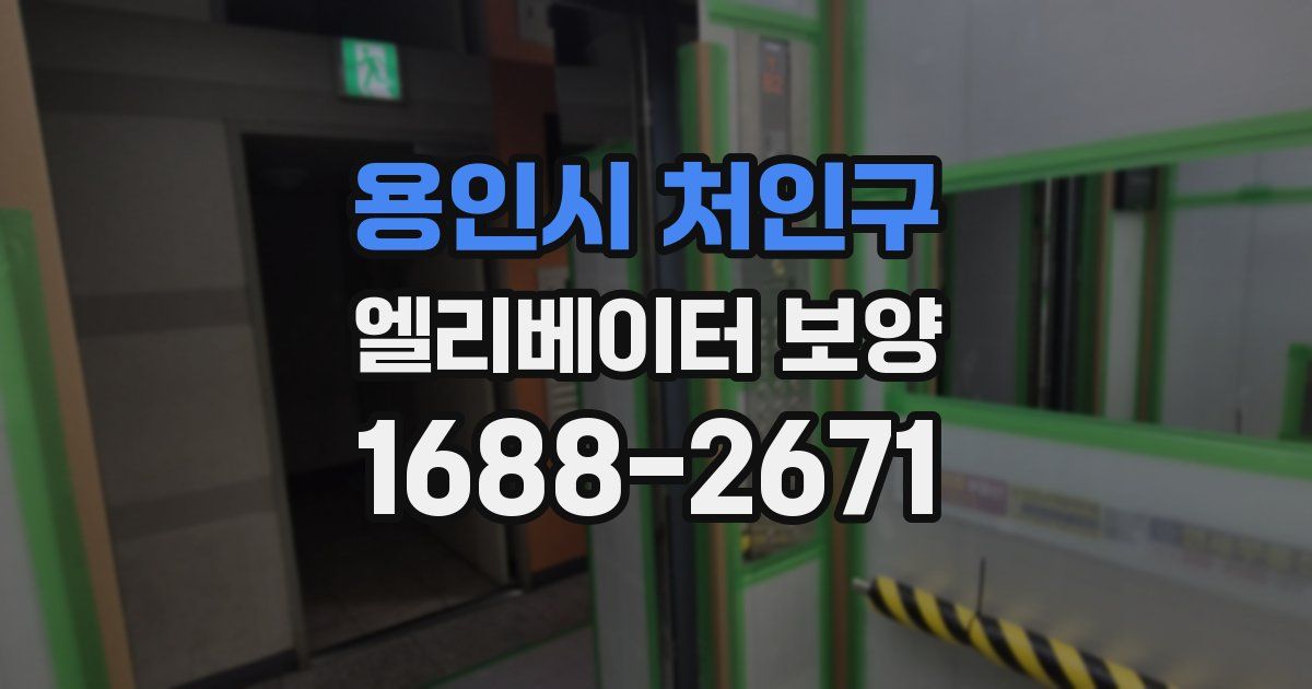 용인시 처인구 엘리베이터 보양