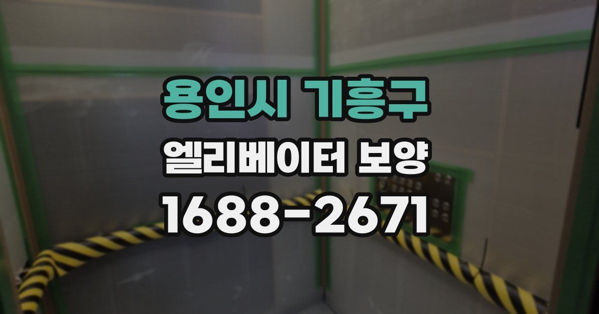 용인시 기흥구 엘리베이터 보양