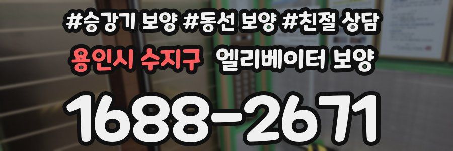 용인시 수지구 엘리베이터 보양
