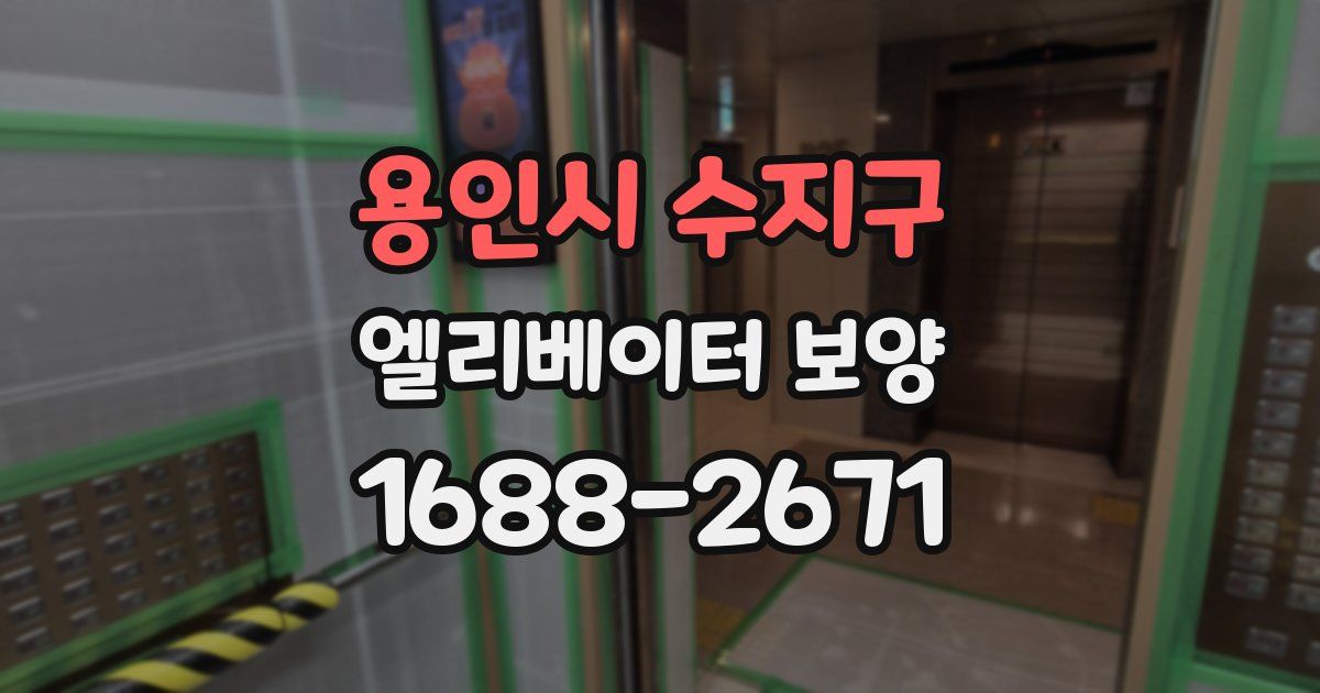 용인시 수지구 엘리베이터 보양