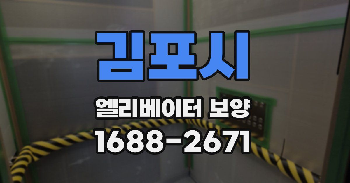 김포시 엘리베이터 보양