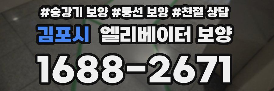 김포시 엘리베이터 보양