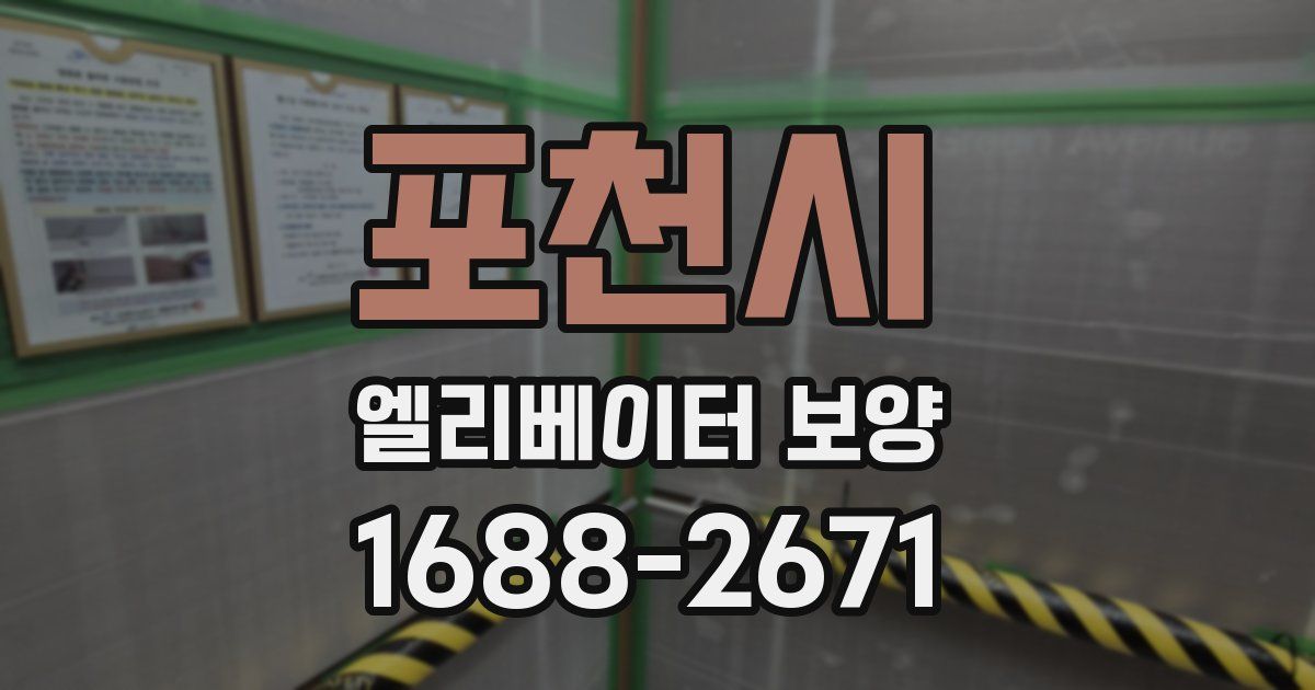 포천시 엘리베이터 보양