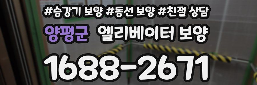 양평군 엘리베이터 보양