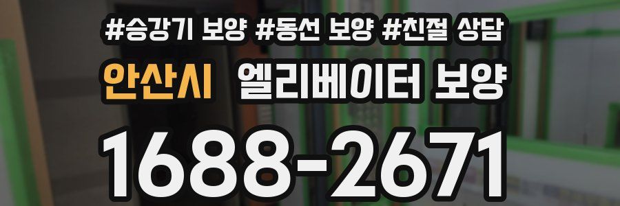 안산시 엘리베이터 보양